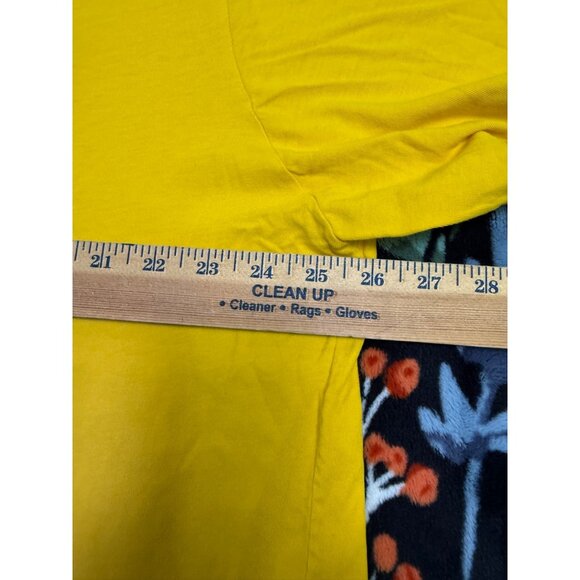 Polo Ralph Lauren T Shirt Mens Yellow 2XL Vintage 90s Front Pocket Small Pony - Picture 7 of 9